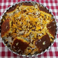 کشمش پلو با مرغ ریش ریش و
ته دیگ ته چین