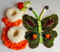 کوکوسبزی با کته
#پروانه#کوکوسبزی#تزیین_کته