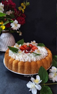 کیک شیفون پنبه ای