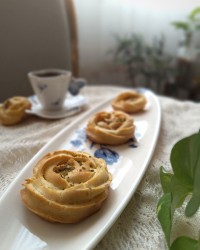 نان خامه ایی لقمه ایی