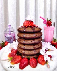 پنکیک پفکی شکلاتی