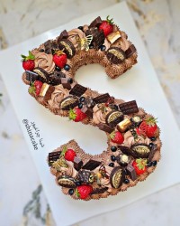 سابله کیک شکلاتی