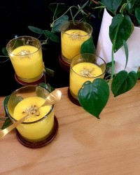 دسر زعفرانی بدون ژلاتین