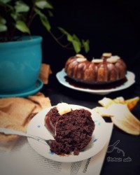 کیک موز و شکلات