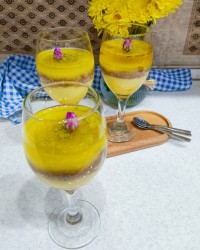 دسر کاسترد و ژله