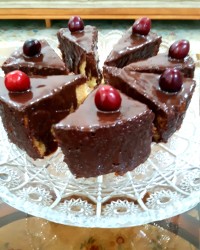 کیک کافی شاپی شکلاتی