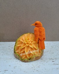 پرنده با هویج 