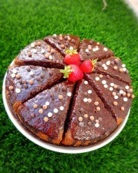 کیک موز و شکلات