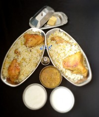 باقالی پلو با مرغ