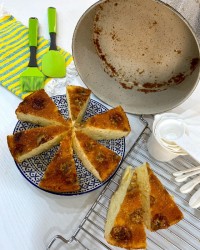 کیک موزی کاراملی