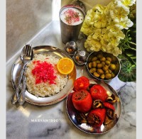 خورشت گوجه شکم پر