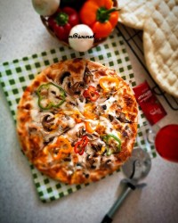 #نان_نیمه_آماده_پیتزا 
#پیتزا_خونگی