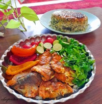 سبزی پلو با ماهی