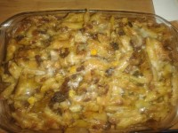 مک اند چیز با سس گوشت
