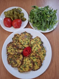 کتلت سیب زمینی با سبزیجات