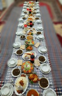 سفره مهمانی بعداز عقد داداشم♡