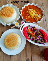 قیمه و لپه پلو سالاد فصل 