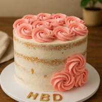 کیک خامه ای عریان 