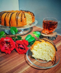 کیک شیر داغ