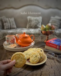 شیرینی کشمشی با روغن مایع