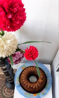 کیک سه سوته شکلاتی بدون فر و همزن