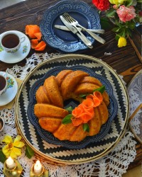 کیک هویج و گردو پنیری 