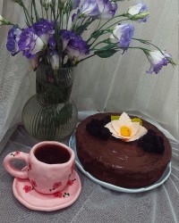 کیک نسکافه گردویی