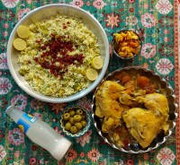شویدباقالی با مرغ