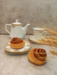 نان رول دارچینی (با آیسینگ خامه ای)