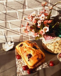 کیک گیلاس وزردآلو