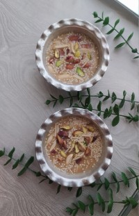 زیره جوش زعفرانی با گندم برشته