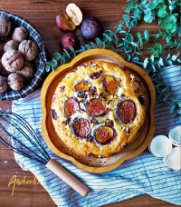 کیک انجیر و گردو