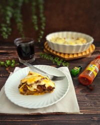 گراتن سیب زمینی و بادمجان