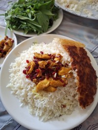 زرشک پلو با مرغ