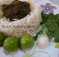 خورش گوجه سبز