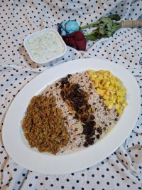 عدس پلو با گوشت