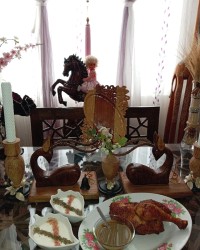 مرغ سوخاری با سس تند. 