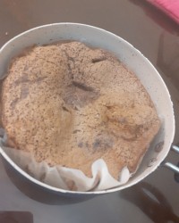 کیک پنبه ای شکلاتی