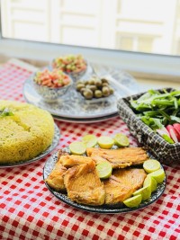 سبزی پلو با ماهی