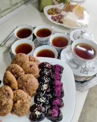 کوکی شکلاتی با آلبالو