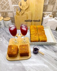 کیک شربتی شربت شاه توت 