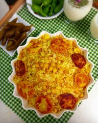 نخود پلو ساده