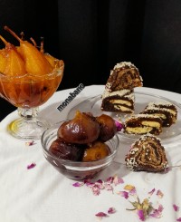 #خرمارولی ومربا گلابی وانجیر