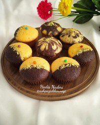 #کاپ_کیک_دورنگ
#کیک_مدرسه۲