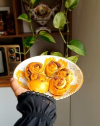 نان رول خرمایی 