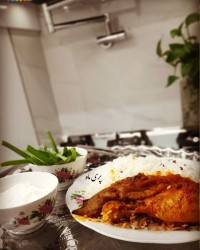 برنج و مرغ