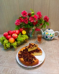 کیک سیب و دارچین