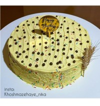 #کیک_ زعفرانی_ با _کرم _زعفرانی