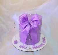 کیک پاپیونی بنفش