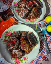 دلمه برگ مو لرستان